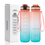 Free Shipping Best Water Bottle Gym and Outdoor Sports Motivational Bottle Time Marker 32oz Leakproof BPA Free Water Bottle