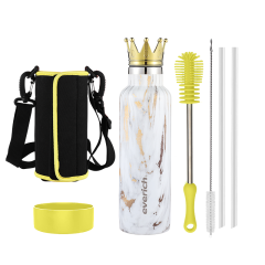Portable Colorful Painting Gym Custom Logo Thermos 304 Double Wall Stainless Steel Insulated Vaccum Water Bottles with Cover