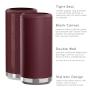Cold Warm 12oz Vacuum Insulation Sublimation Tumbler Double Wall Stainless Steel Water Bottle Cover Slim Can Cooler Beer Holders