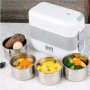 2 layer electric lunch box Food Warmer Container with 4 stainless steel liner