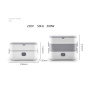 2 layer electric lunch box Food Warmer Container with 4 stainless steel liner