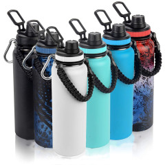 BPA free 18/8 double wall stainless steel insulated vacuum water bottle flask powder coated printing bottle water BPA free 18/8 double wall stainless steel insulated vacuum water bottle flask powder coated printing bottle water