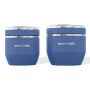 Round Shape Triple-Layered Vacuum Bento Lunch Box With Glass Container Jar Stainless Steel Food Container With Airtight Lid