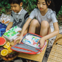 BPA Free Blue Lunch Box Set Food Tiffin Containers with Thermos & Water Bottle and  Lunch Bag for School