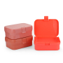 Microwave Safe Two Layers School Children PP Plastic Bento Lunch Box Food Storage Box Containers for Kids