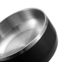 2021 fashion grey raised dog food feeder bowls stainless steel pet bowls for cats and dogs