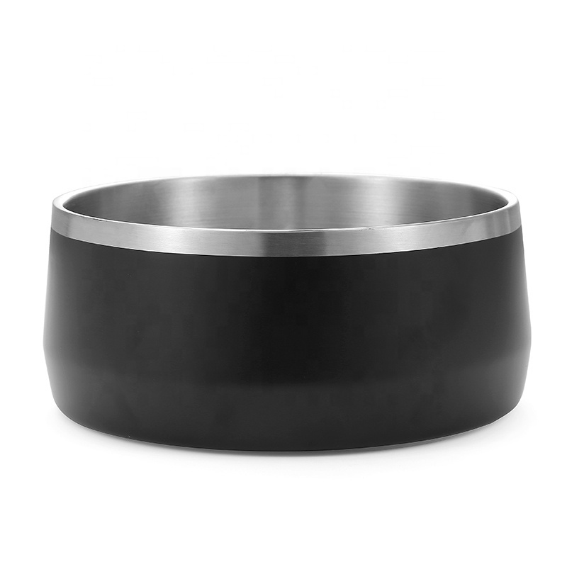 2021 fashion grey raised dog food feeder bowls stainless steel pet bowls for cats and dogs