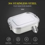 New Lunch Box 800/1200/1400 ml Snacks Containers 304 Top Grade Stainless Steel Silicone Seal Ring Leakproof Bento Box