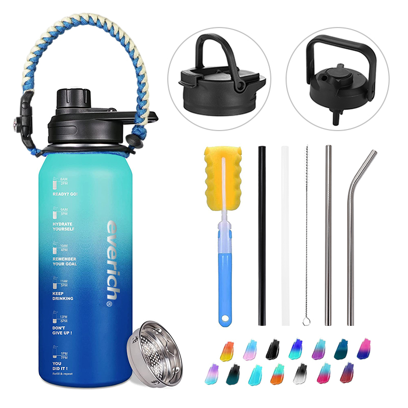 Travel Outdoor 32oz 40oz 64oz Water Cup Double Wall 304 Stainless Steel Thermos Insulated Sport Water bottle Vaccum Flasks