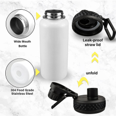 Travel Outdoor 32oz 40oz 64oz Water Cup Double Wall 304 Stainless Steel Thermos Insulated Sport Water bottle Vaccum Flasks