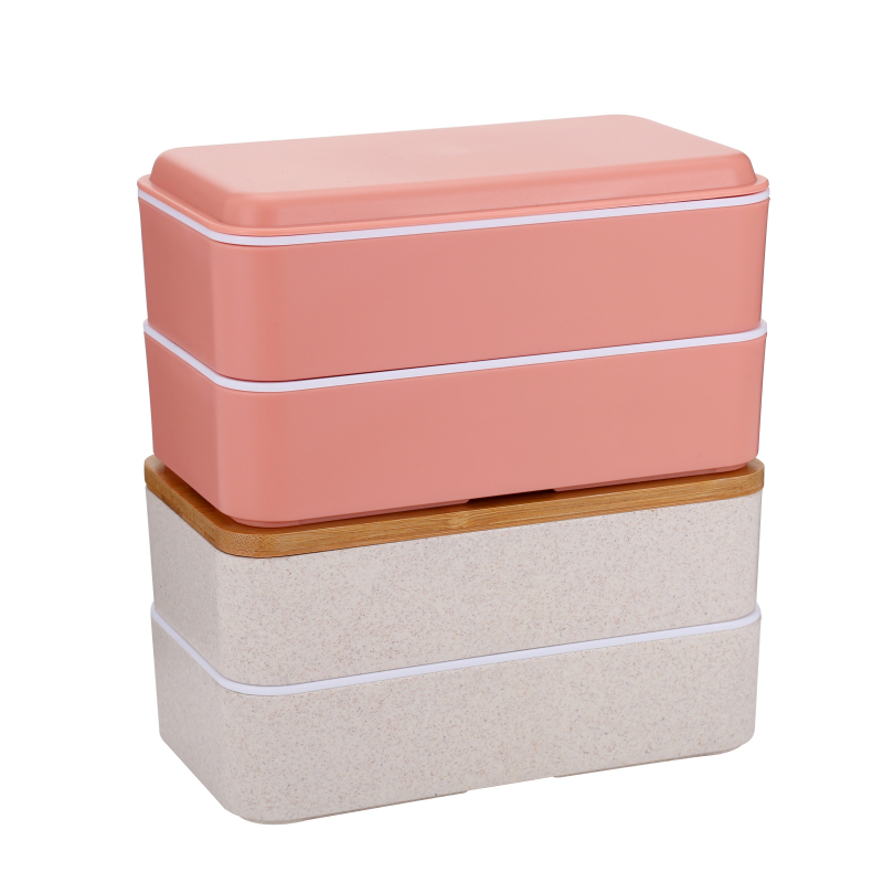 Kids Lunch Box High Quality Eco Friendly Japanese Plastic Storage Boxes & Bins Food Container PP or Wheat Straw,plastic Square