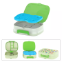 Custom Lunch Box Bag Set Plastic Food Storage Container Bento Lunch Box Sets with Stainless Steel Water Bottles for Kids