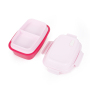 Wholesale OEM Custom Portable Outdoor School Kids 450ML Food Double Layer PP Plastic Lunch Box with Pressure Release Valve