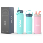 18 25 oz Stainless Steel Flask Tea Infuser Thermos Travel Filtered Fruit Water Bottles Sport Lid