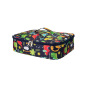 Custom cartoon flower print children lunch box cooler bag canvas insulated lunch bag for kids women