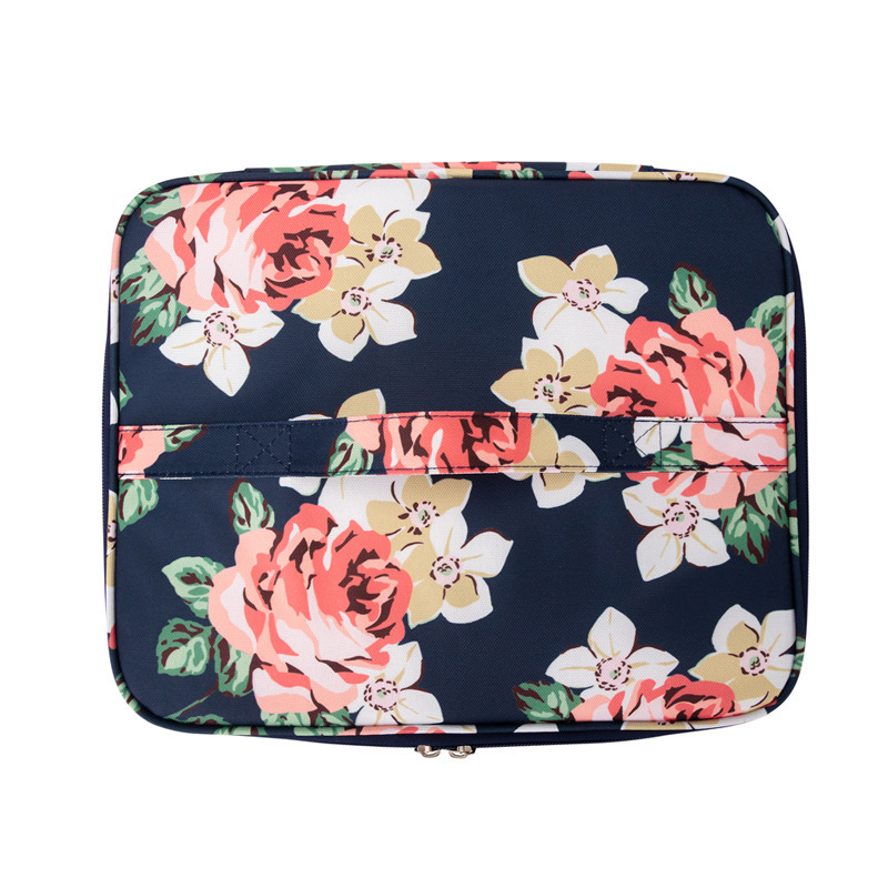 Custom cartoon flower print children lunch box cooler bag canvas insulated lunch bag for kids women