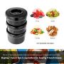 ODM Design Round Bento Plastic Large Lunch Jar Portable Food Jar 3 Layer Lunch Box With Handle for Men Women Picnic