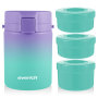 ODM Design Round Bento Plastic Large Lunch Jar Portable Food Jar 3 Layer Lunch Box With Handle for Men Women Picnic