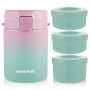 ODM Design Round Bento Plastic Large Lunch Jar Portable Food Jar 3 Layer Lunch Box With Handle for Men Women Picnic