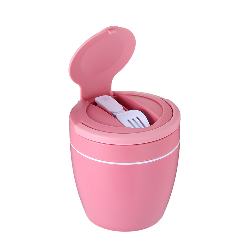 Durable Kids Cute Leakproof Heat Food preservation Lunch Bowl / Lunch Box with collapsible spoon