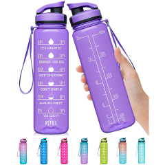 32oz Leakproof BPA Free Drinking water bottle with straw motivational time marker 32oz Leakproof BPA Free Drinking water bottle with straw motivational time marker
