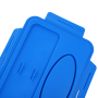Customization BPA Free Colorful Two Compartment ABS Lunch Box Bento Food Containers with Plastic Fork and Spoon