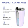 2023 Custom Color 20oz OEM Thermal Children Tall Tumbler Travel Stainless Steel Coffee Mugs Warmer with Straw and Lid