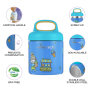11 oz Food Jar Kids Vacuum Insulated Stainless Steel Lunch Toddlers Soup Thermos for Hot & Cold Foods Container With Wide Mouth