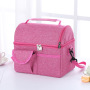 Wholesale OEM Fabric Custom Portable Reusable Oxford Tote Insulated Adult Lunch Bag For Women Men