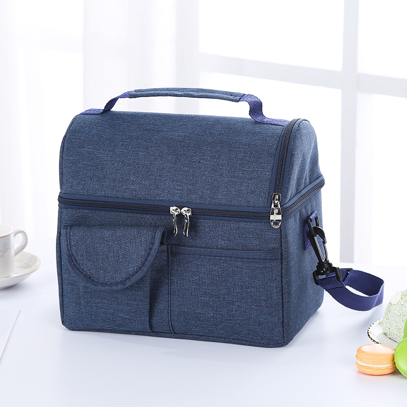 Wholesale OEM Fabric Custom Portable Reusable Oxford Tote Insulated Adult Lunch Bag For Women Men
