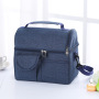 Wholesale OEM Fabric Custom Portable Reusable Oxford Tote Insulated Adult Lunch Bag For Women Men