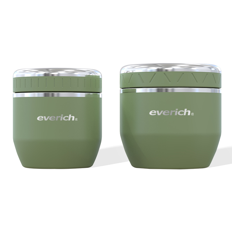 New Arrival 16/21 oz Stainless Steel Lunch Boxes with Glass Nesting Bowls Triple-Layered Vacuum Insulated Food Containers