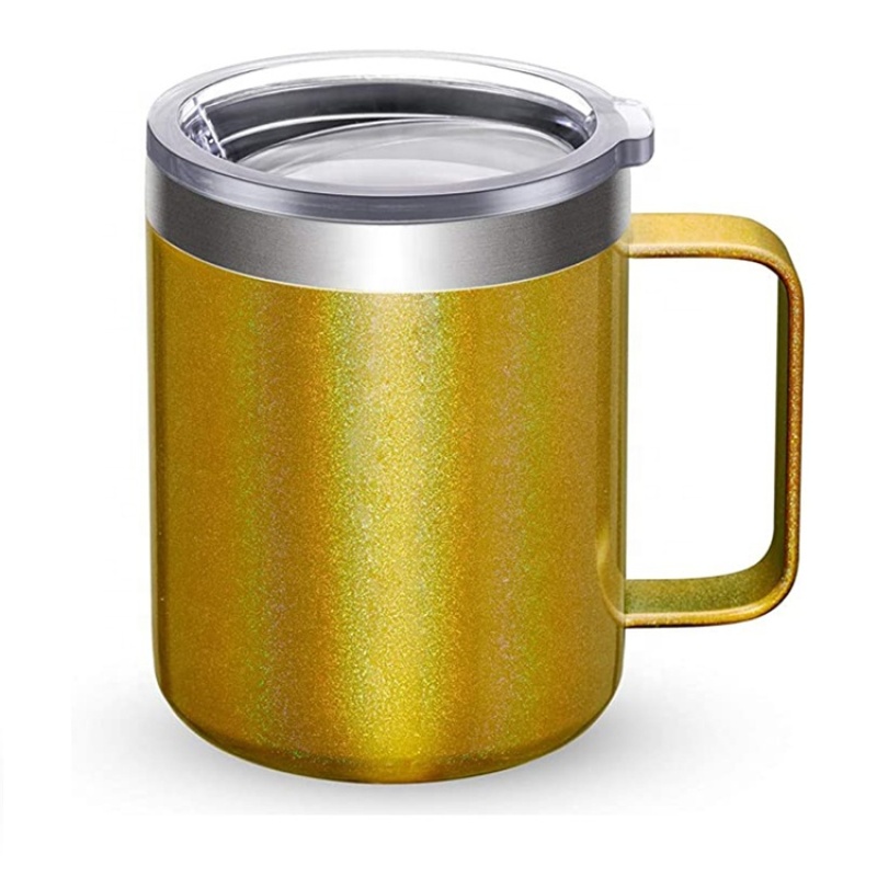 Customized Thermal Coffee Mug 420ML Stainless Steel Insulated Vacuum Coffee Cup With Spill-Proof Lid