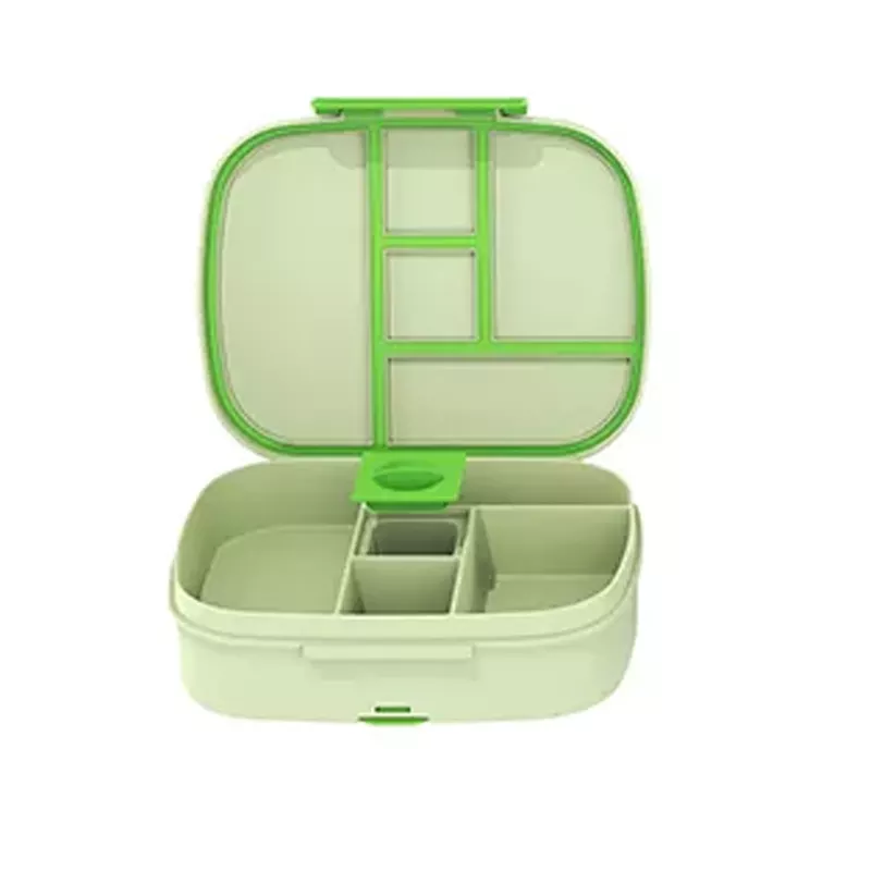 Environmental Protection Children ABS 100% Leakproof Four Compartments Custom Print Lunch Box food Bento Lunch Box for Kids