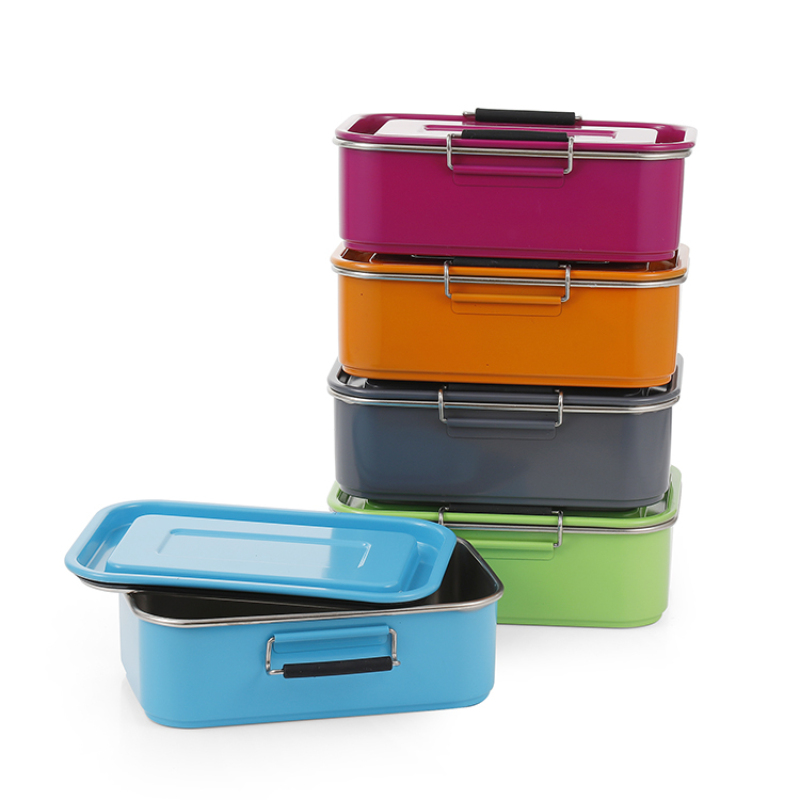 18/8 Stainless Steel Bento Box Compact Lunch Box Metal Lunch Containers for Kids