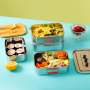 18/8 Stainless Steel Bento Box Compact Lunch Box Metal Lunch Containers for Kids