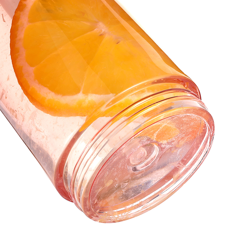 Portable BPA free Outdoor Colorful Leak Proof Company with Storage Bottom Clear Plastic Tritan Tumblers with Straw AS Lid