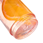 Portable BPA free Outdoor Colorful Leak Proof Company with Storage Bottom Clear Plastic Tritan Tumblers with Straw AS Lid