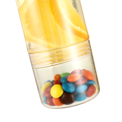 Portable BPA free Outdoor Colorful Leak Proof Company with Storage Bottom Clear Plastic Tritan Tumblers with Straw AS Lid