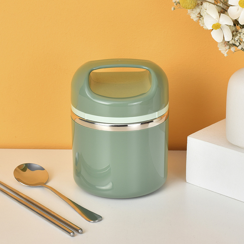 Keeping Food Warm Home Vacuum Insulated Bento Bpa-Free Ss304 Food Containers Bag Portable Cutlery Snack Lunch Box Set for Adults