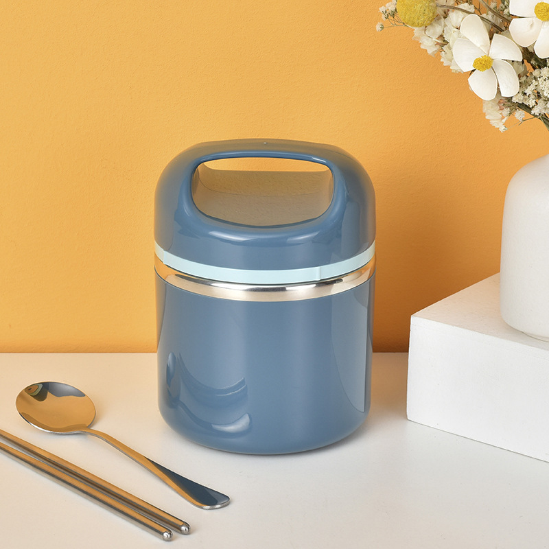 Keeping Food Warm Home Vacuum Insulated Bento Bpa-Free Ss304 Food Containers Bag Portable Cutlery Snack Lunch Box Set for Adults