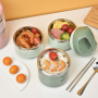 Keeping Food Warm Home Vacuum Insulated Bento Bpa-Free Ss304 Food Containers Bag Portable Cutlery Snack Lunch Box Set for Adults