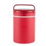 2021 Food Grade Portable Insulated two inner bowls Round Plastic Lunch Box with cutlery set