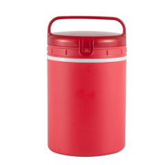 2021 Food Grade Portable Insulated two inner bowls Round Plastic Lunch Box with cutlery set 2021 Food Grade Portable Insulated two inner bowls Round Plastic Lunch Box with cutlery set