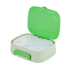 BPA Free Portable Collapsible Colorful Office School Student Plastic Food Fruit Storage Container ABS Bento Lunch Box with Lid