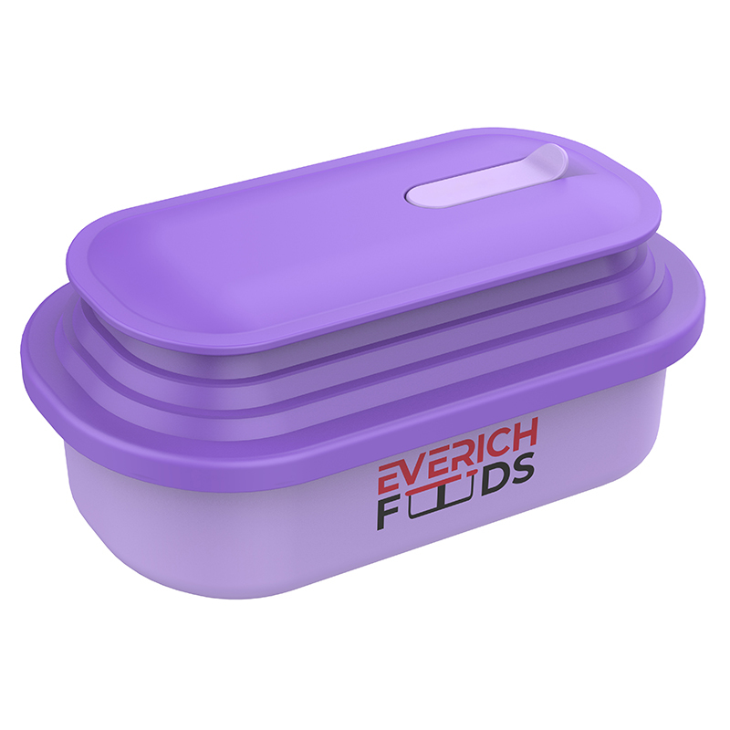 33 oz Stainless Steel Tiffin Container Stretch Space Lunch Box with Silicone Lid Extendable