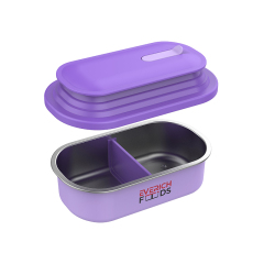 33 oz Stainless Steel Tiffin Container Stretch Space Lunch Box with Silicone Lid Extendable 33 oz Stainless Steel Tiffin Container Stretch Space Lunch Box with Silicone Lid Extendable
