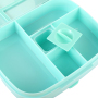 Microwave Safe Bento Box Adult Or Kids 4 Compartment Food Container Divided Rectangle Two Layer Lunch Box With Water Bottle