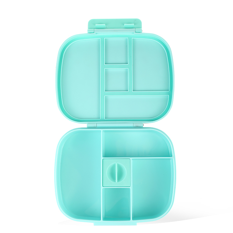 Microwave Safe Bento Box Adult Or Kids 4 Compartment Food Container Divided Rectangle Two Layer Lunch Box With Water Bottle