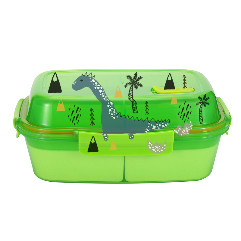 New arrival eco friendly children lunch box food container plastic 3 compartment lunch bento boxes for kids